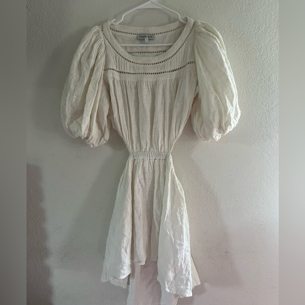 Maurie + Eve Cream Long Sleeve Dress